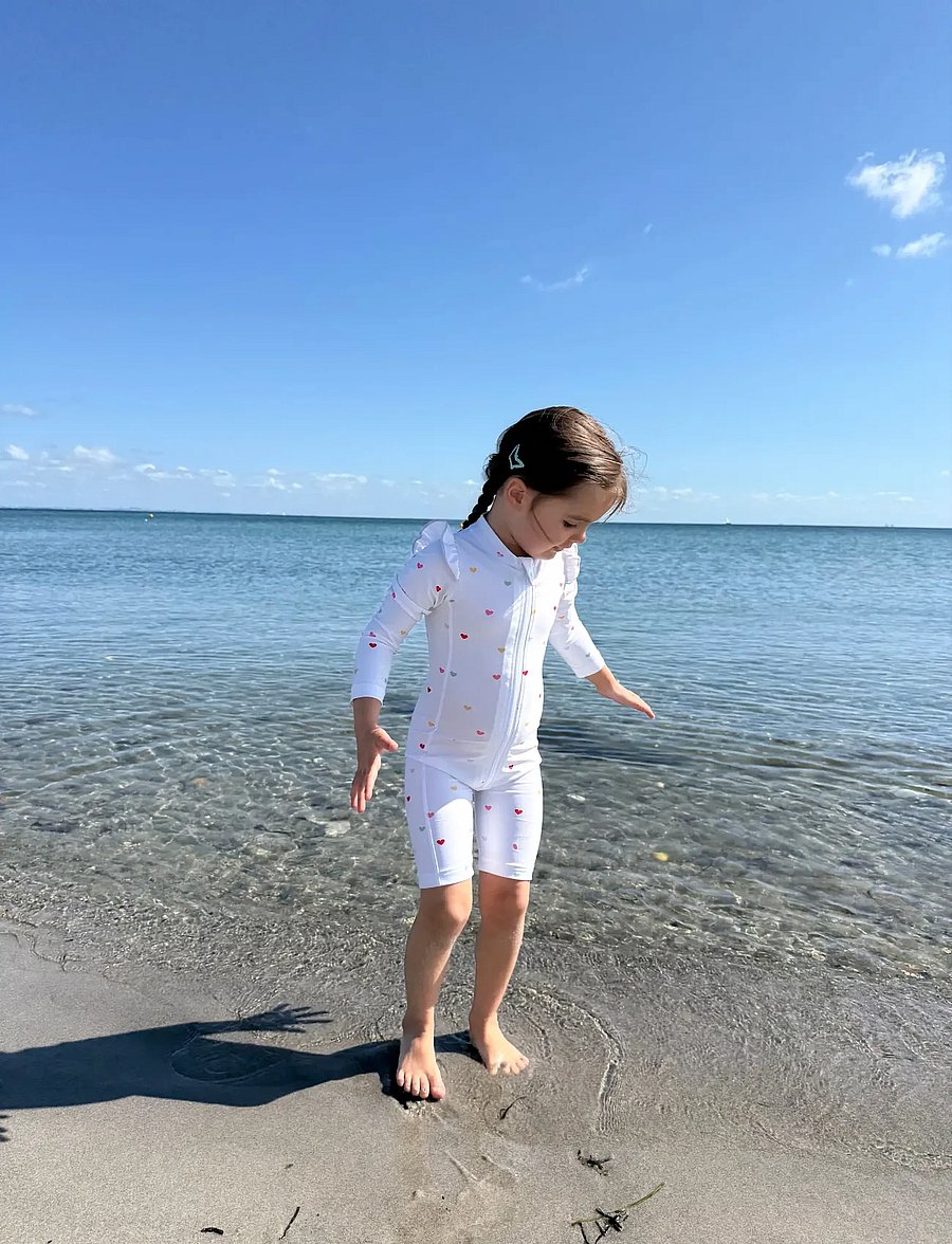 Vanilla Copenhagen - Swim Bodysuit - Hearts - uv-kaitsega riided - cream - 3