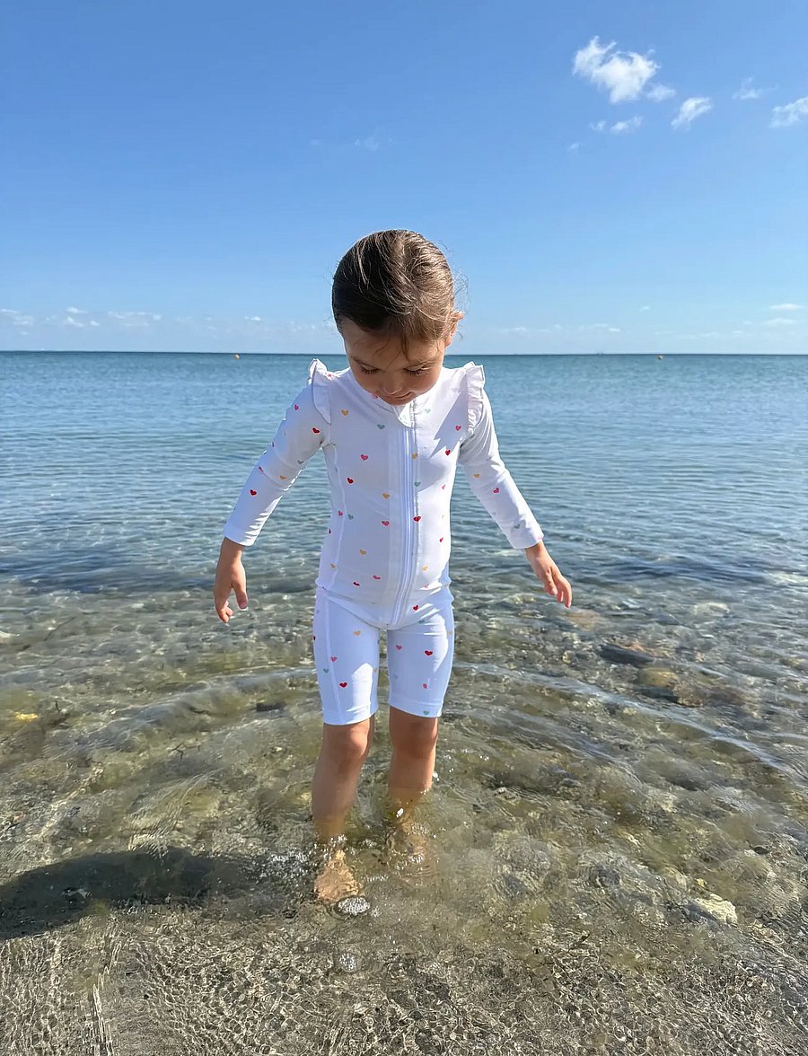 Vanilla Copenhagen - Swim Bodysuit - Hearts - uv-kaitsega riided - cream - 4