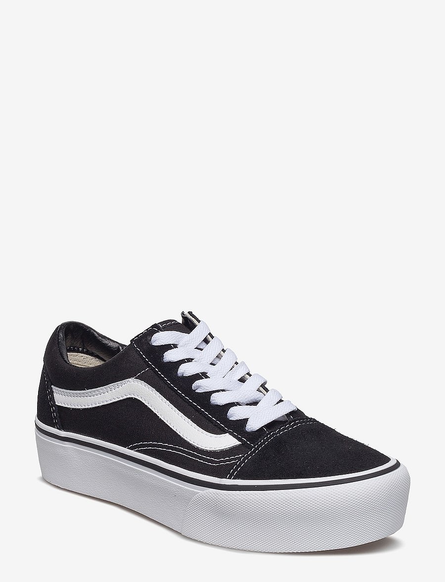VANS - UA Old Skool Platform - låga sneakers - black/white - 0