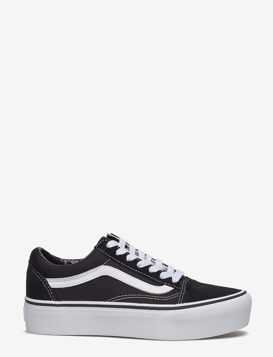 VANS - UA Old Skool Platform - låga sneakers - black/white - 1