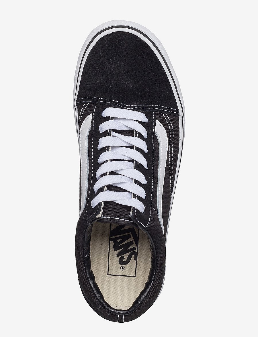 VANS - UA Old Skool Platform - låga sneakers - black/white - 3