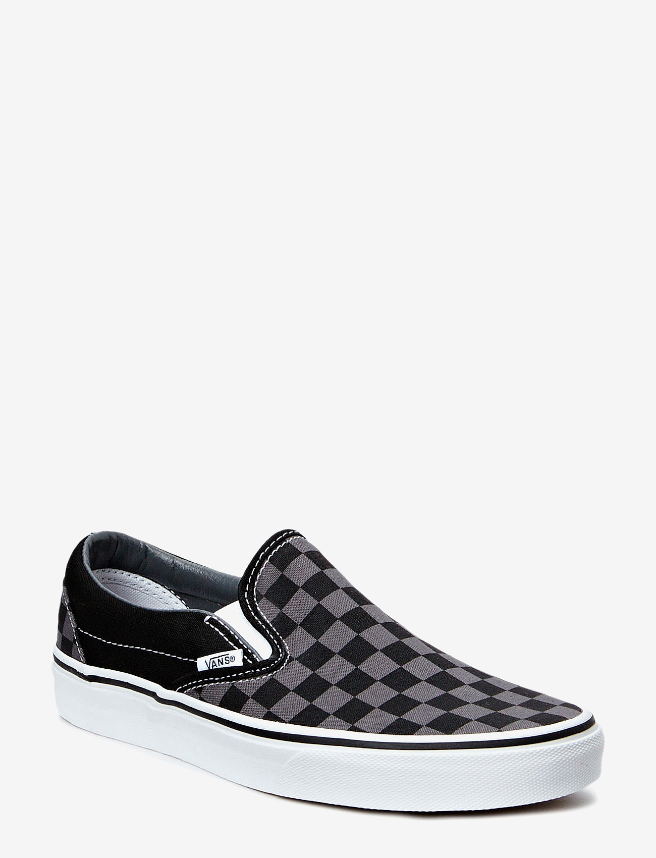 VANS - UA Classic Slip-On - kõrge säärega tossud - black/pewter checkerboard - 0