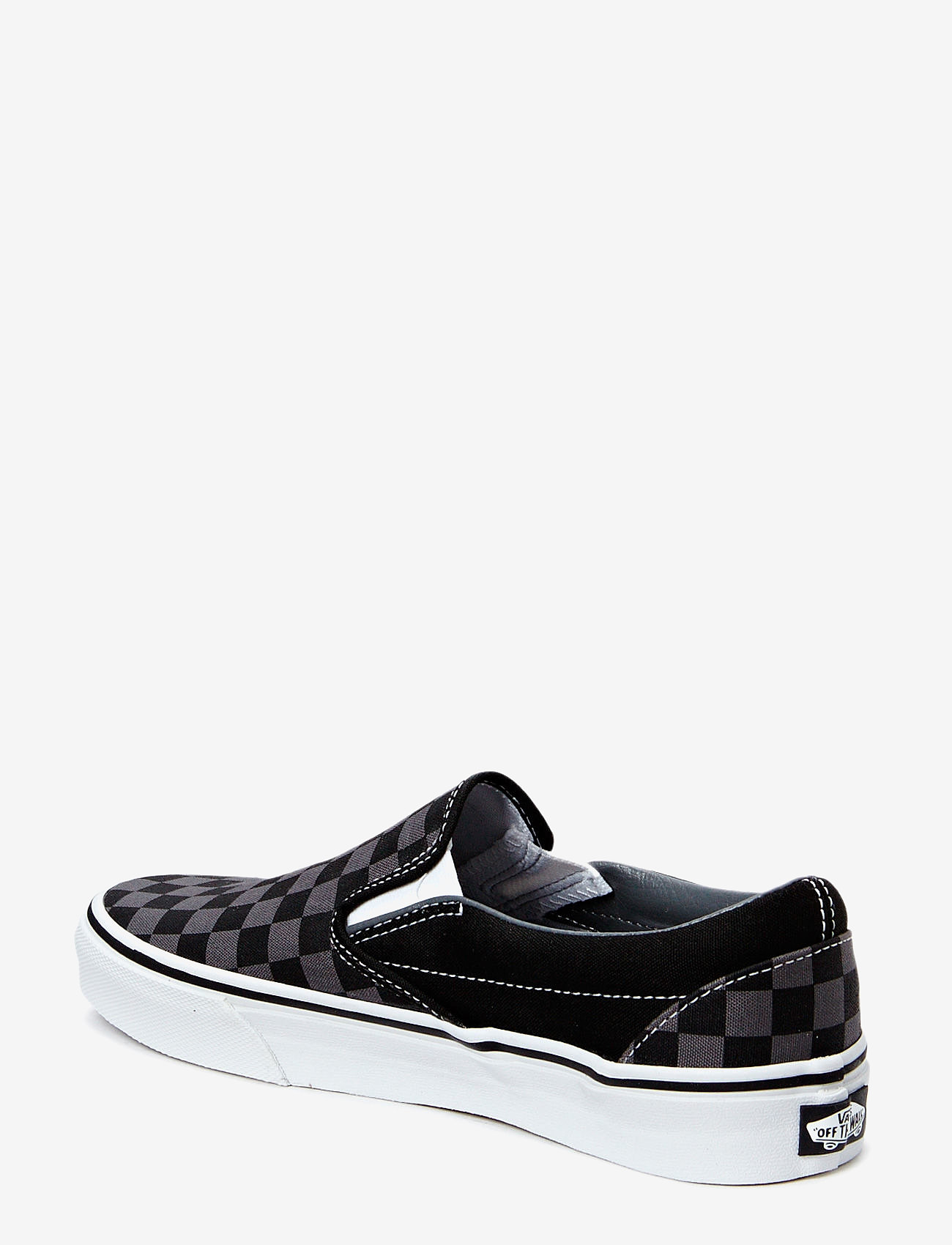 VANS - UA Classic Slip-On - kõrge säärega tossud - black/pewter checkerboard - 1