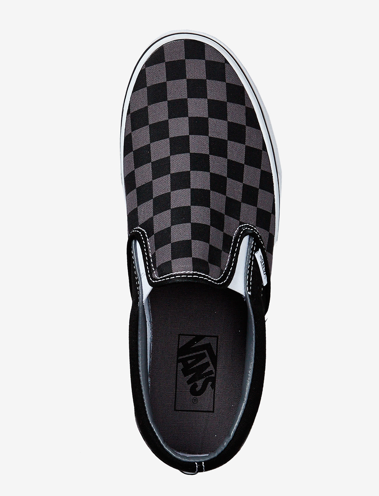 VANS - UA Classic Slip-On - kõrge säärega tossud - black/pewter checkerboard - 2