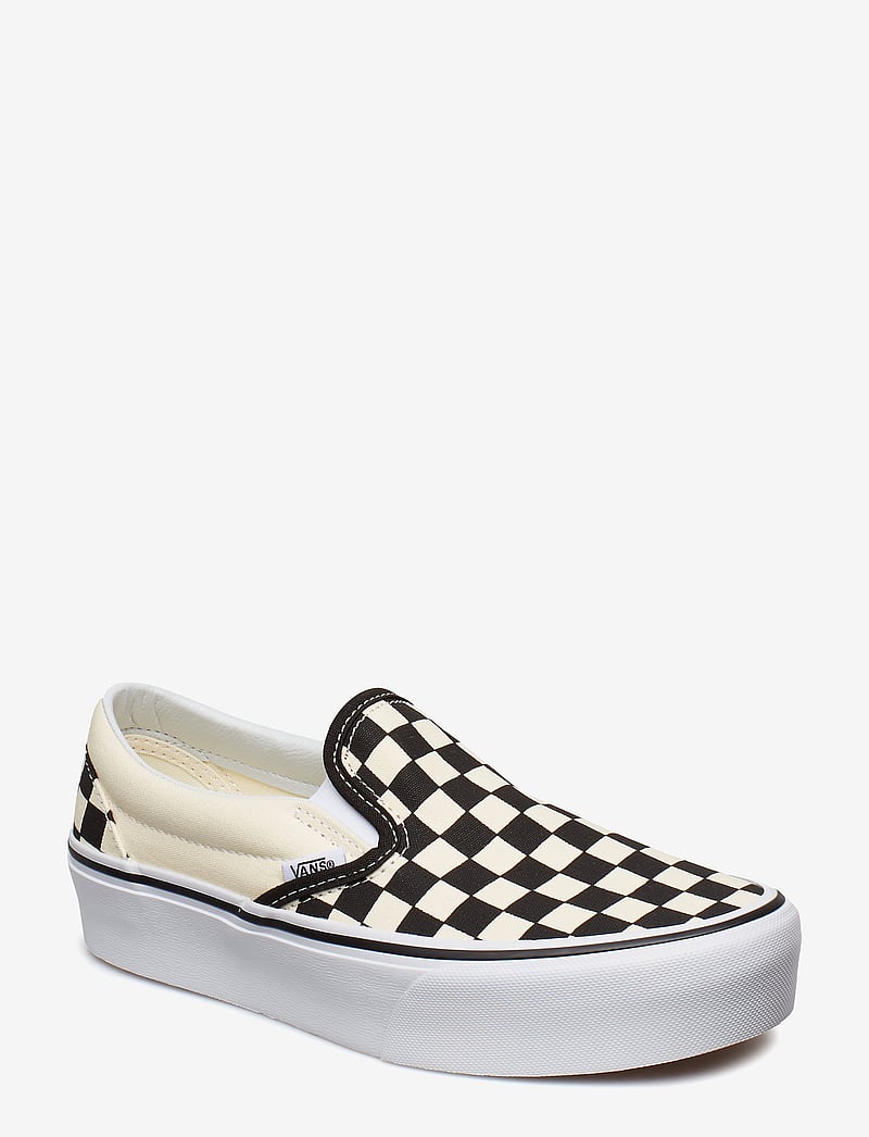 VANS - UA Classic Slip-On Platform - baskets basses - checkerboard black/white - 0