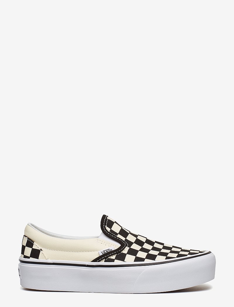 VANS - UA Classic Slip-On Platform - baskets basses - checkerboard black/white - 1