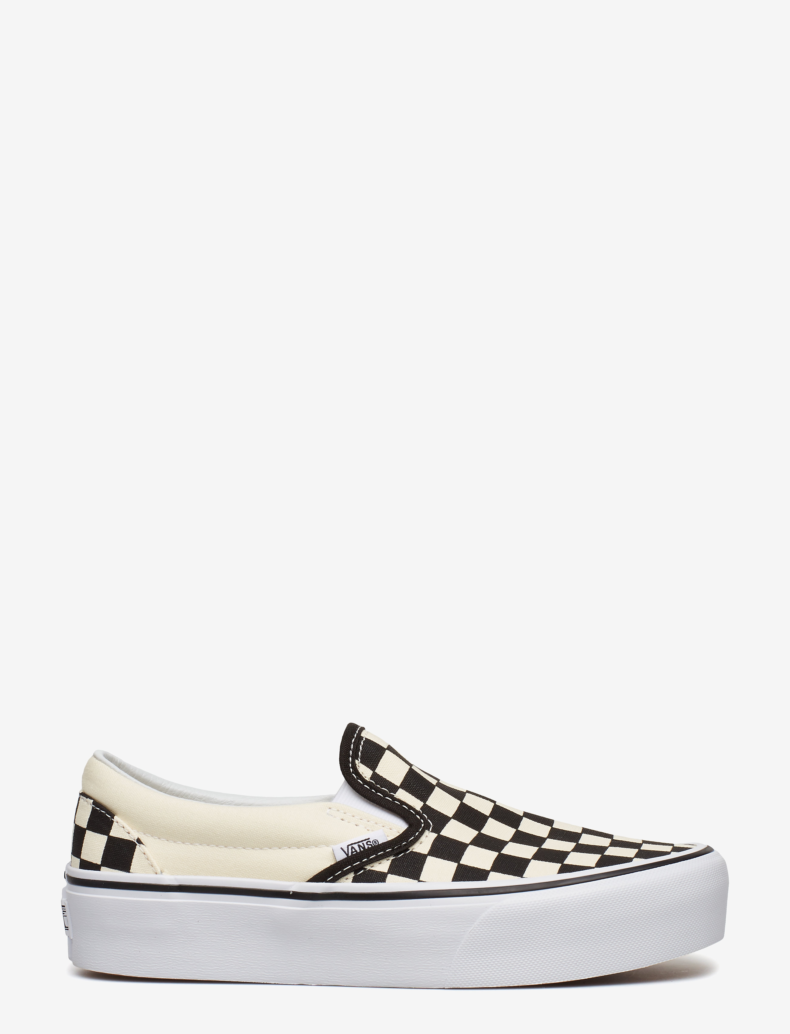 VANS - UA Classic Slip-On Platform - matalavartiset tennarit - checkerboard black/white - 1