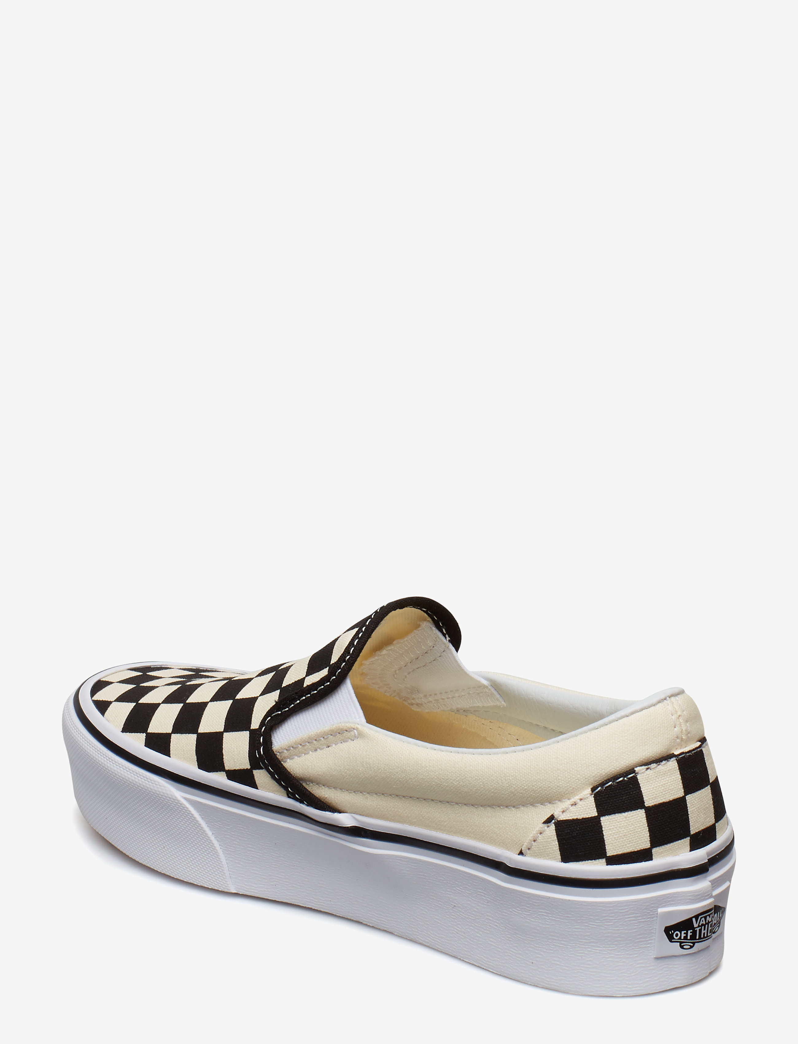 VANS - UA Classic Slip-On Platform - matalavartiset tennarit - checkerboard black/white - 2