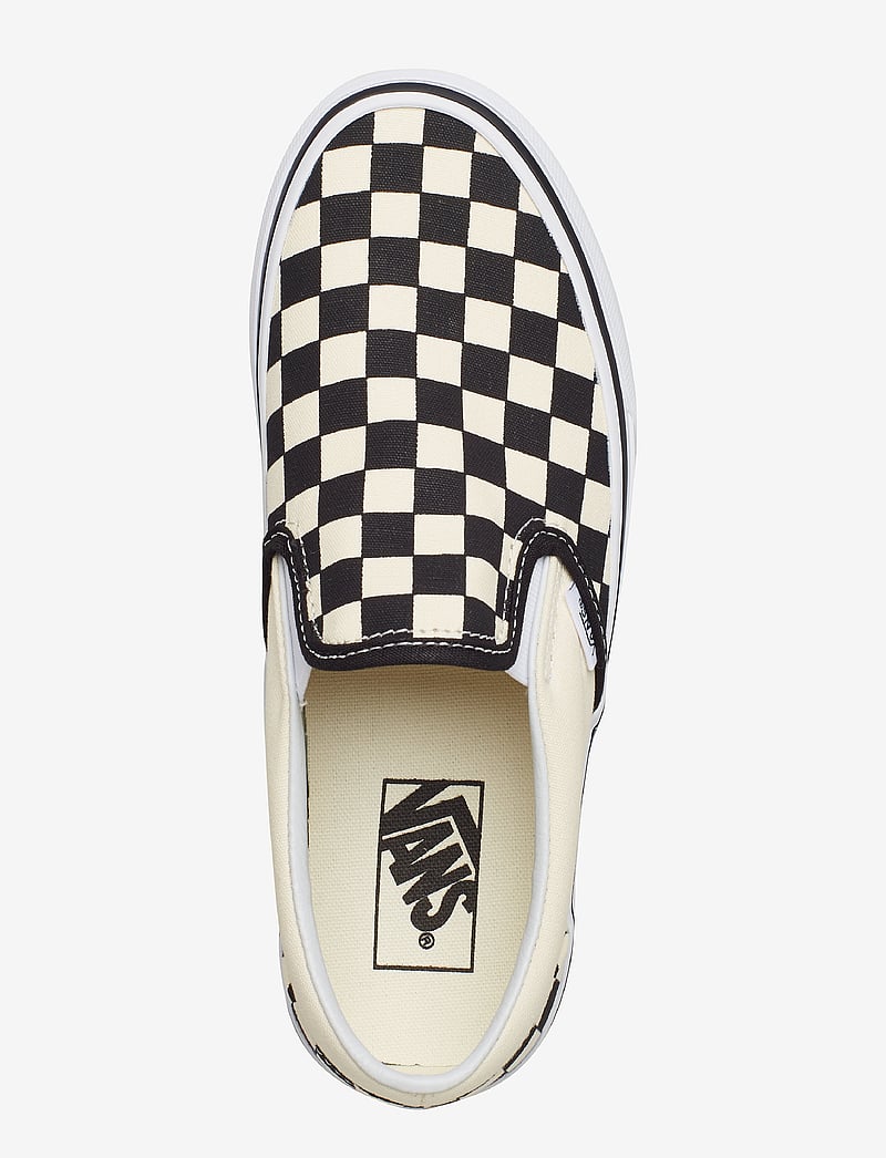 VANS - UA Classic Slip-On Platform - baskets basses - checkerboard black/white - 3