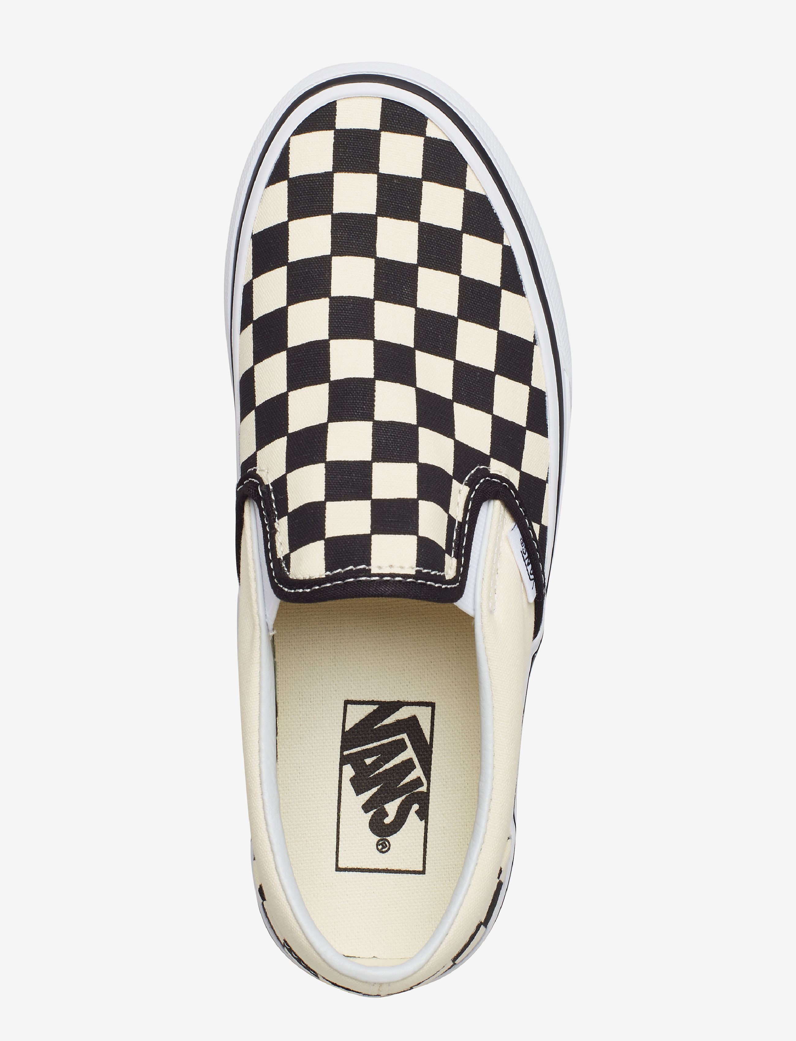 VANS - UA Classic Slip-On Platform - lave sneakers - checkerboard black/white - 3