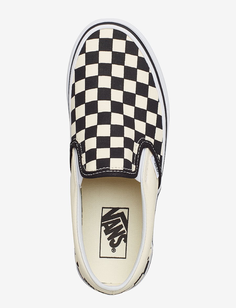 VANS - UA Classic Slip-On Platform - matalavartiset tennarit - checkerboard black/white - 3