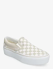 VANS - UA Classic Slip-On Platform - lave sneakers - checkerboard rainy day - 0