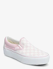 VANS - UA Classic Slip-On Platform - lave sneakers - checkerboard cradle pink - 0