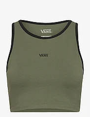 VANS - Longline Raceback Bralette - któtkie bluzki - olivine - 0