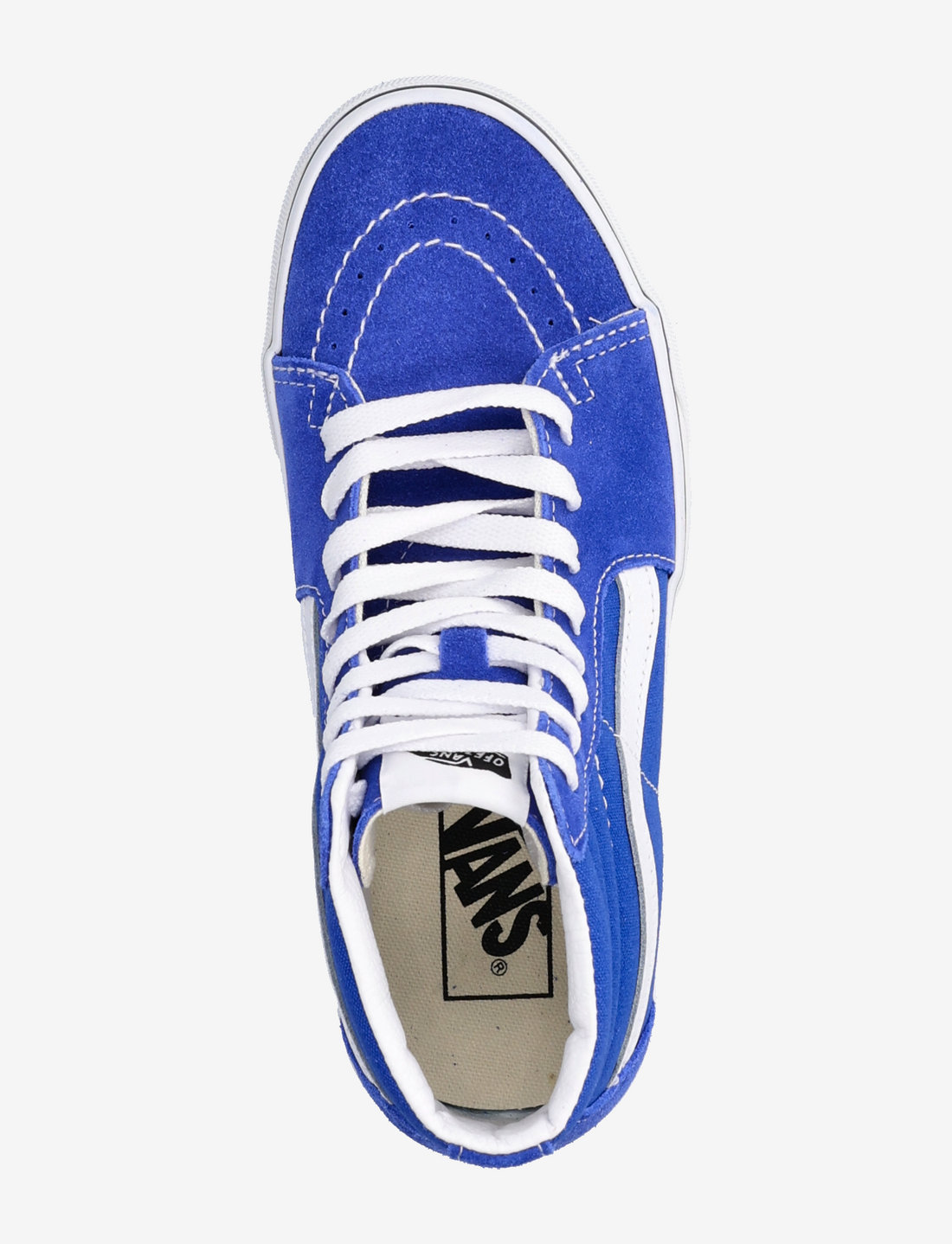 Royal blue vans high 2025 tops