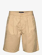 AUTHENTIC CHINO PLEATED LOOSE SHORT - TAOS TAUPE