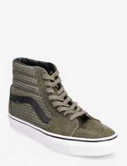 VANS - SK8-Hi - sportiska stila apavi ar paaugstinātu potītes daļu - grape leaf/true white - 0