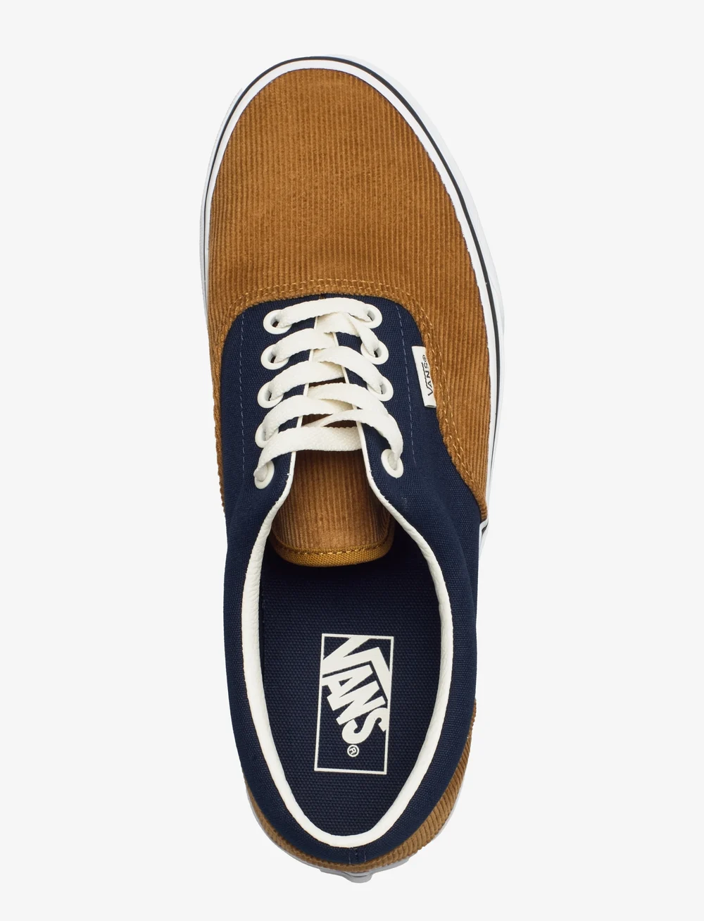 Vans era blue clearance brown