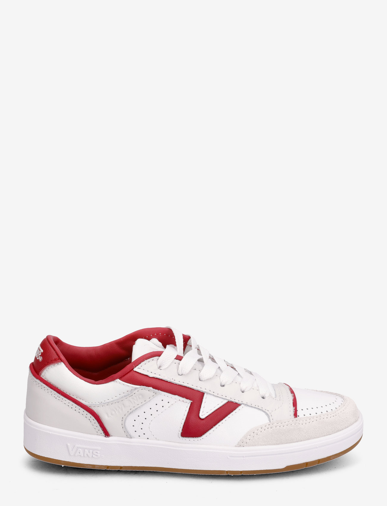 VANS - Lowland CC JMP R - low top sneakers - court red/white - 1