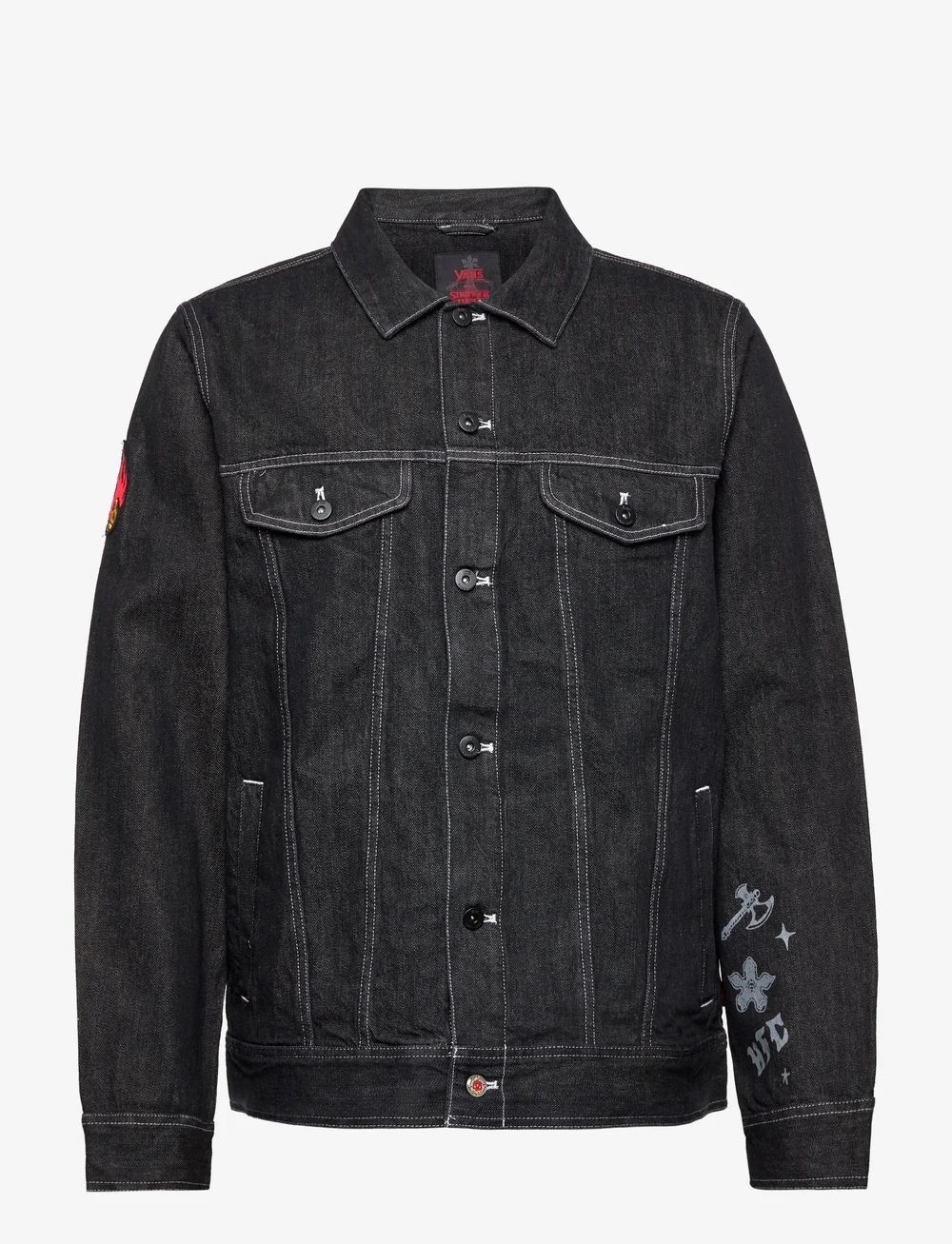 Vans black deals denim jacket