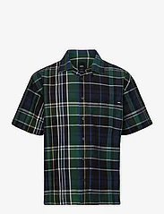VANS - GRISHAM SS SHIRT - checkered shirts - black/eden - 0
