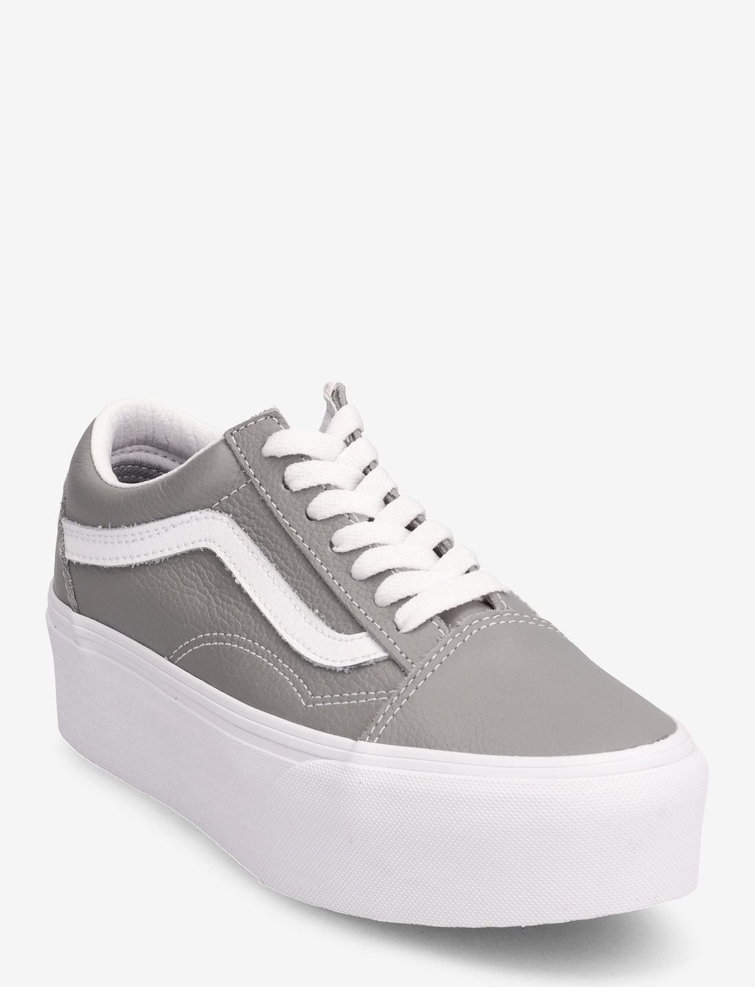 Gray top vans sneakers