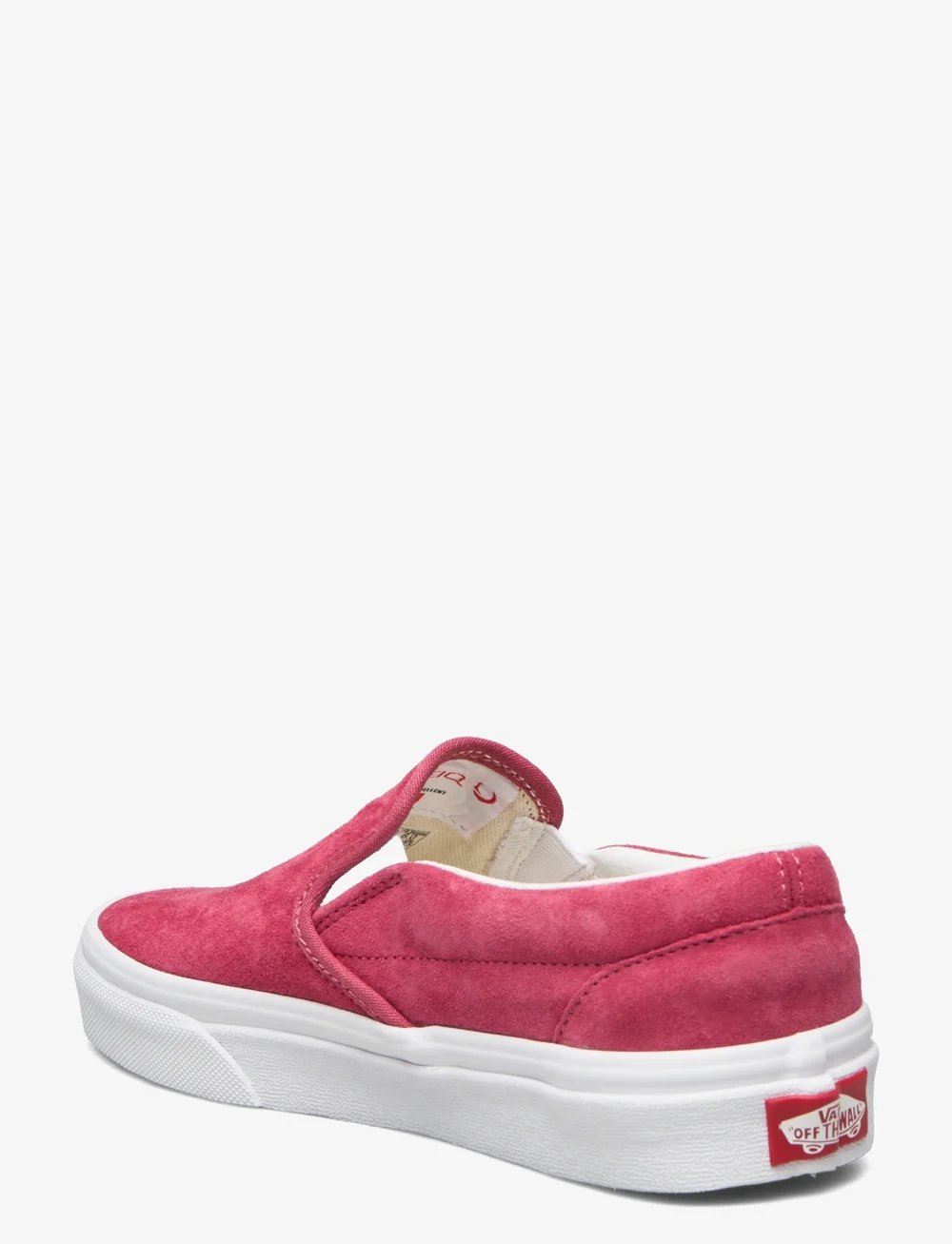 Vans classic slip sales on pink suede