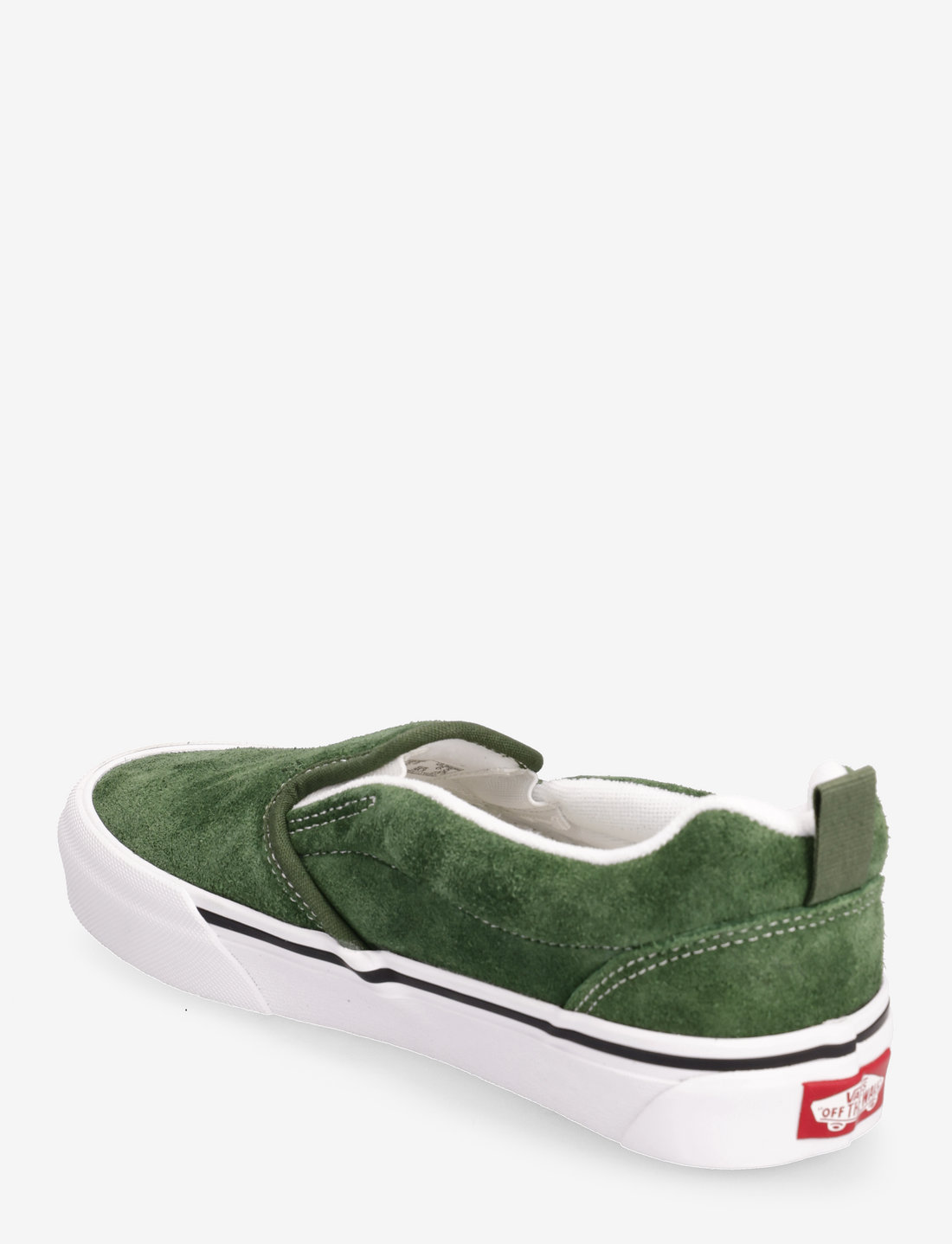 Olive green vans clearance slip on