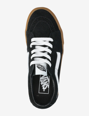 VANS - SK8-Low - sportiska stila apavi ar pazeminātu potītes daļu - black/gum - 3
