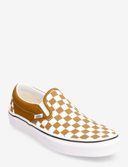 Classic Slip-On - COLOR THEORY CHECKERBOARD GOLDEN BROWN