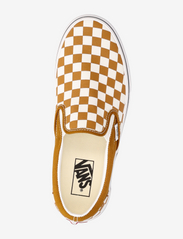 VANS - Classic Slip-On - sportiska stila apavi bez aizdares - color theory checkerboard golden brown - 3