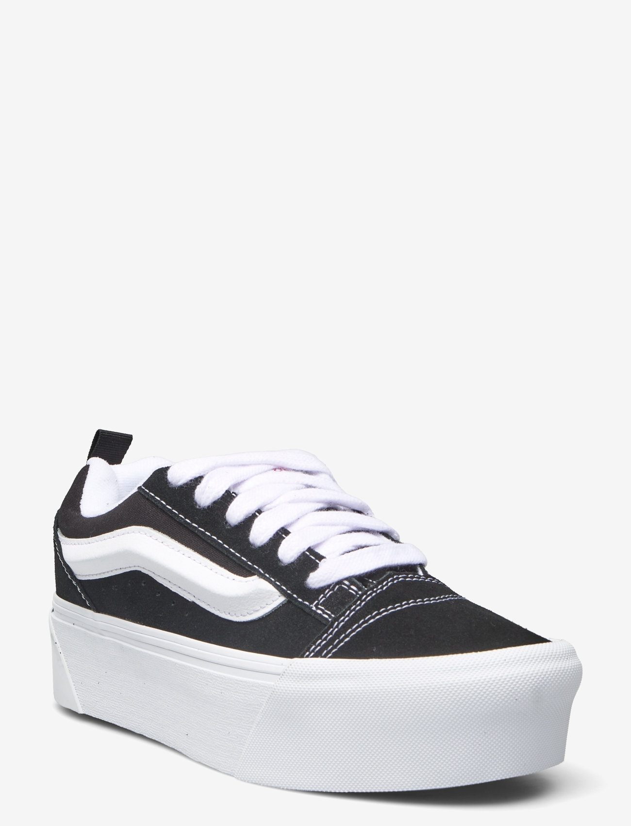 VANS - Knu Stack - madala säärega tossud - black/true white - 0