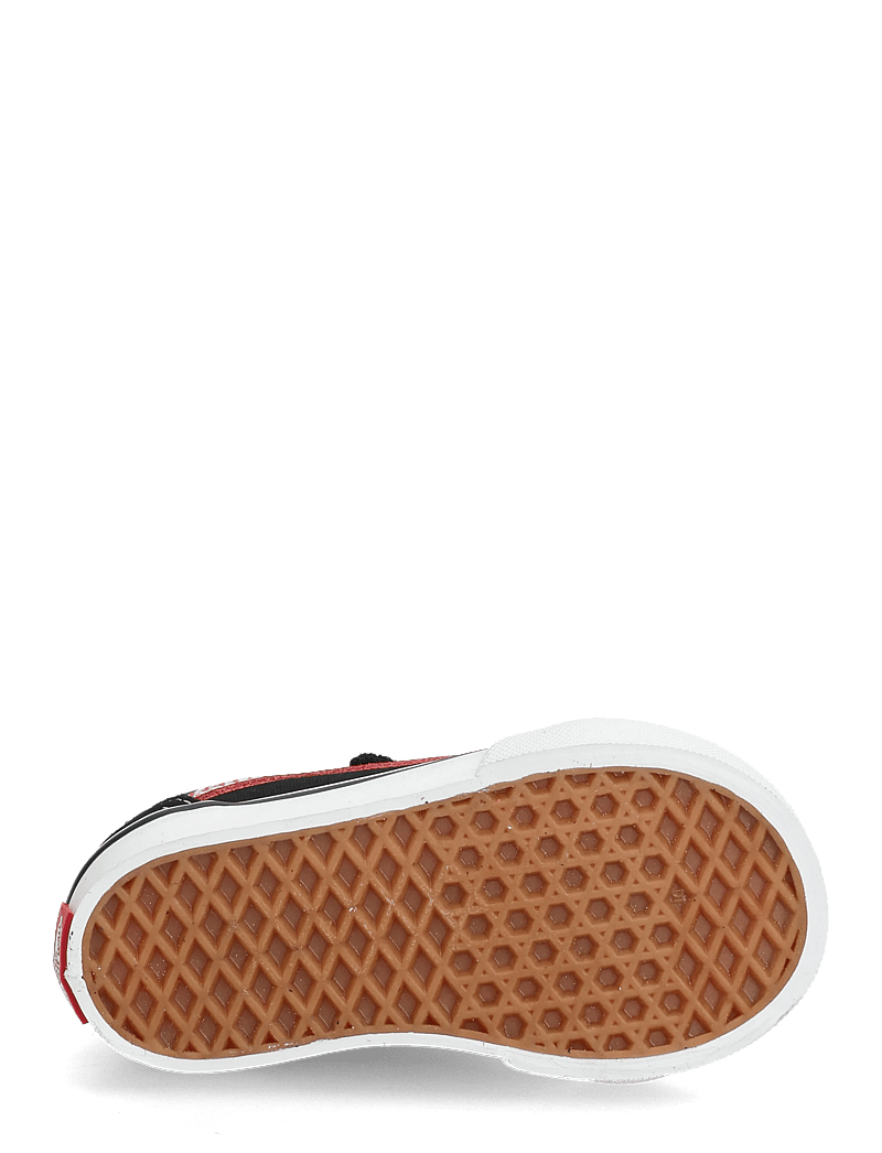 VANS - Old Skool V - canva botased - black/red - 4