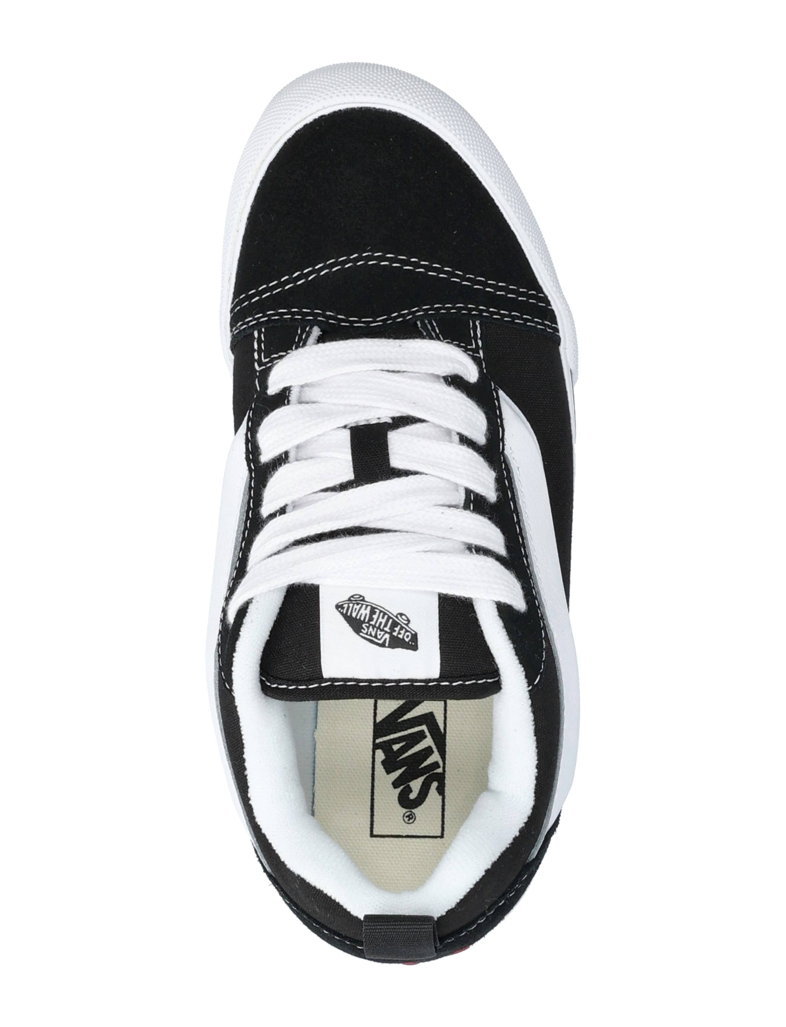 VANS - Knu Skool - low-top sneakers - black/true white - 3