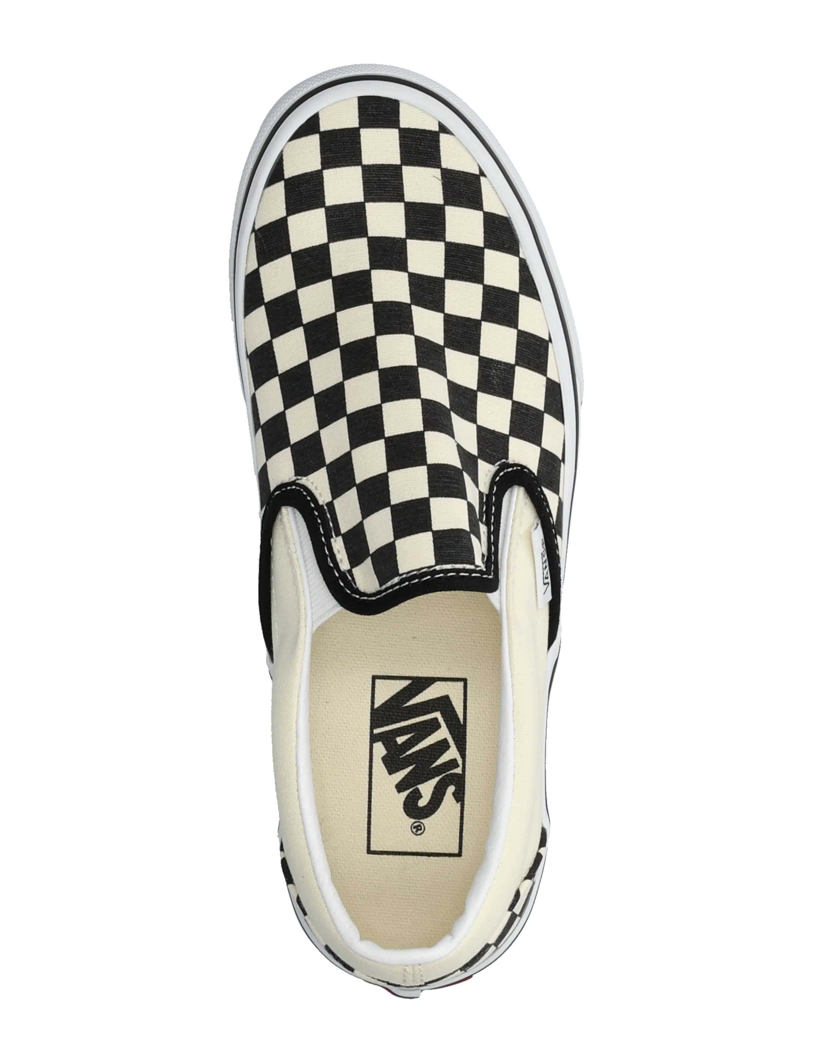 VANS - Classic Slip-On - canva sneakers - blk&whtchckerboard/wht - 3