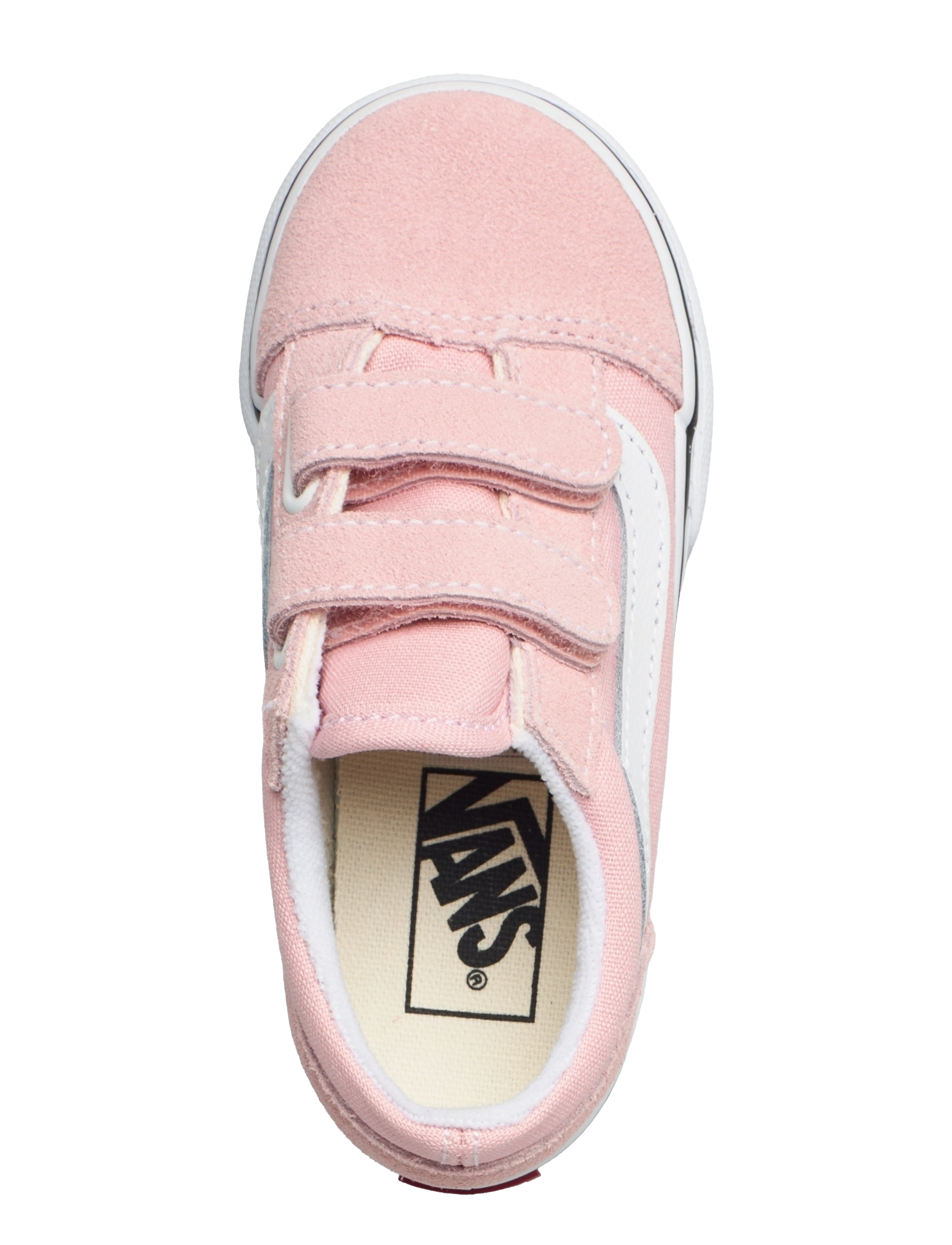 VANS - Old Skool V - låga sneakers - powder pink/true white - 3