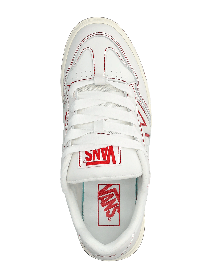 VANS - Upland - lave sneakers - white/red - 3
