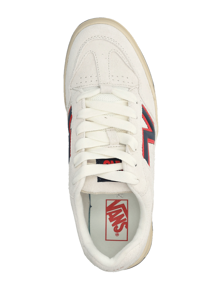VANS - Upland - lave sneakers - white/red - 3