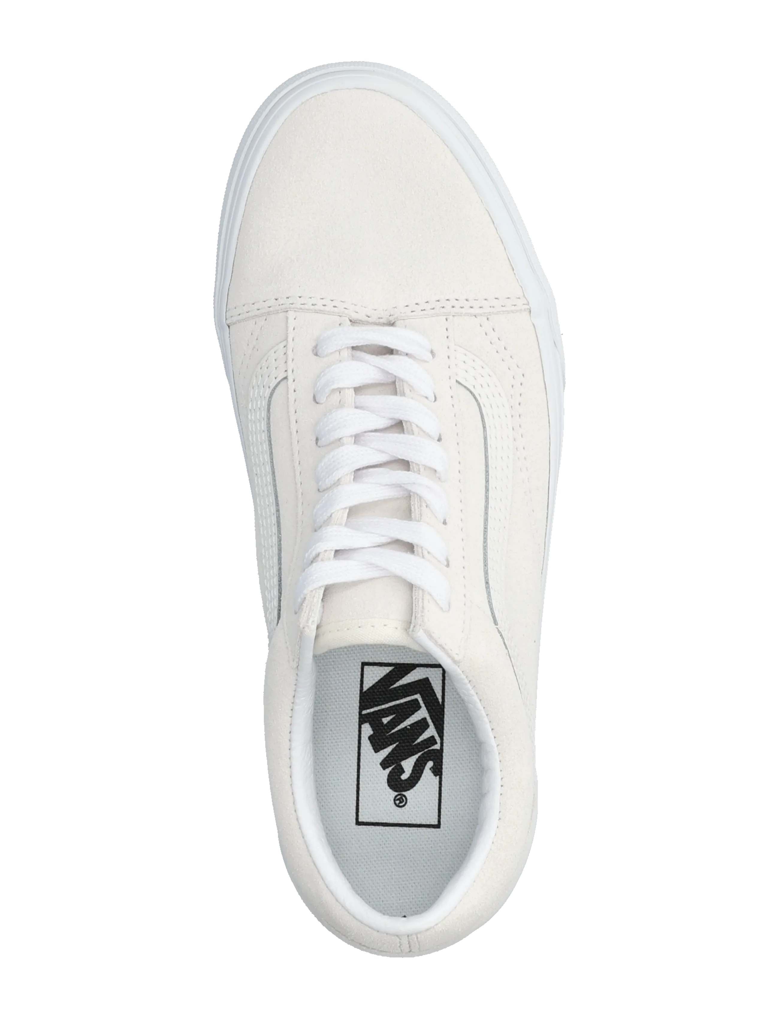 VANS - Old Skool - lágir strigaskór - blanc de blanc - 3