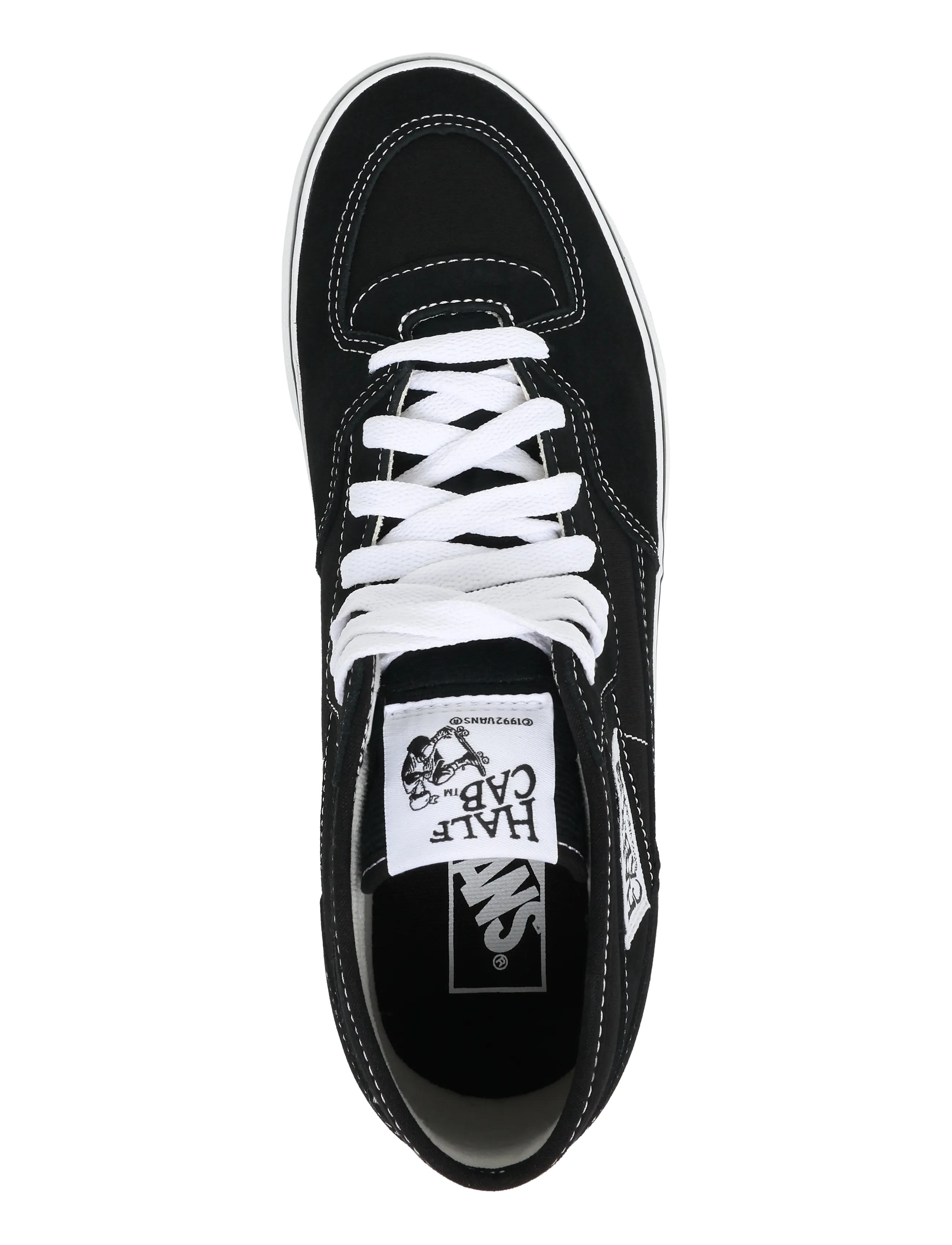 VANS - Half Cab Decon - hoher schnitt - black/true white - 3