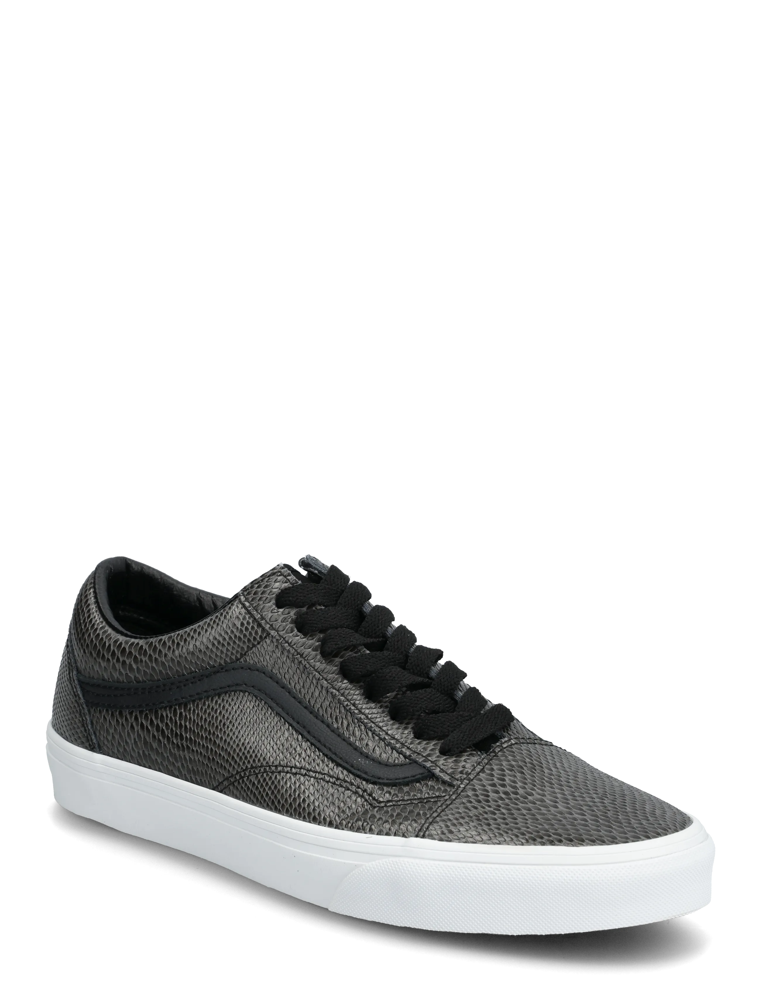 VANS Old Skool, Mænd, Old Skool Slangeskinds Sneakers, Sort, Str: 42.5