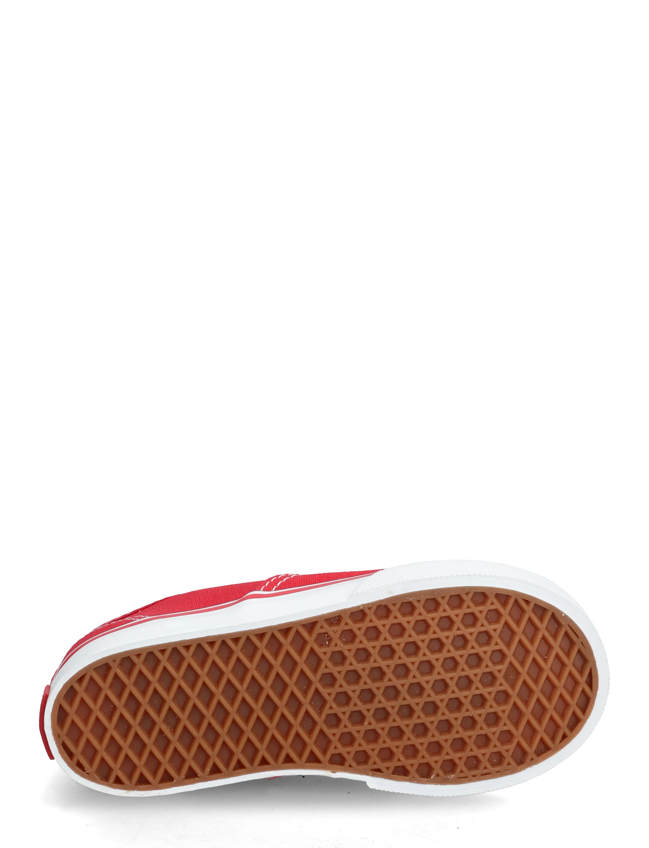 VANS - Authentic Elastic V - tyg sneakers - red - 4