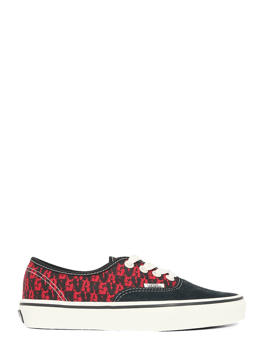 VANS - Authentic - lave sneakers - black/racing red - 2