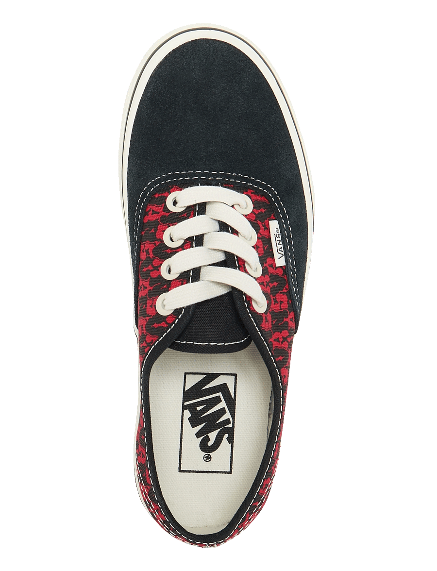 VANS - Authentic - lave sneakers - black/racing red - 3