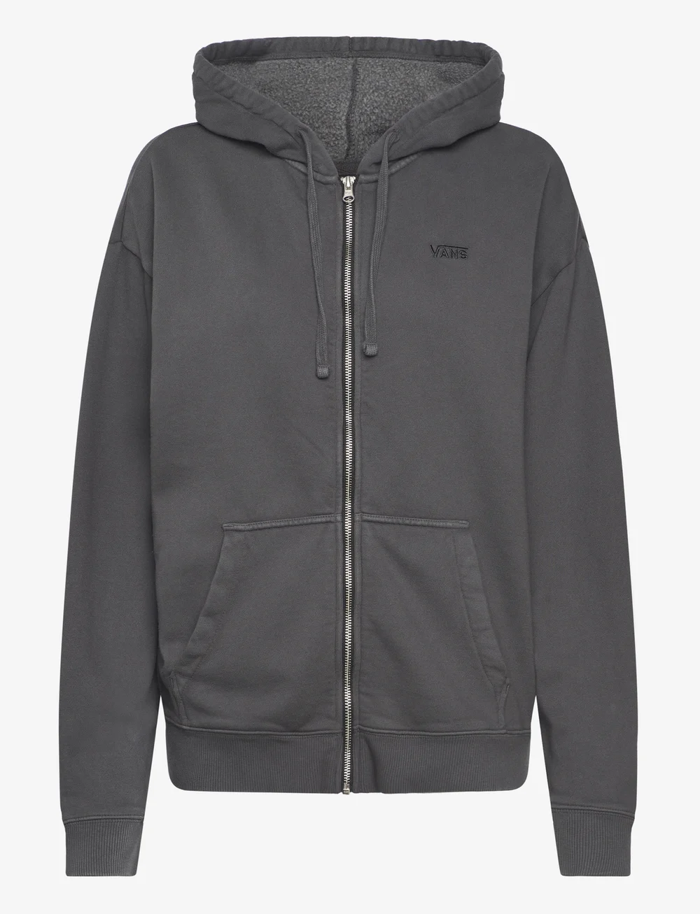 Vans grey zip up hoodie sale