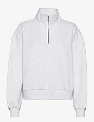 VANS - ELEVATED DOUBLE KNIT MOCK NECK - sportiska stila džemperi - white heather - 0