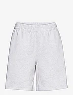 ELEVATED DOUBLE KNIT RELAXED SHORT - WHITE HEATHER