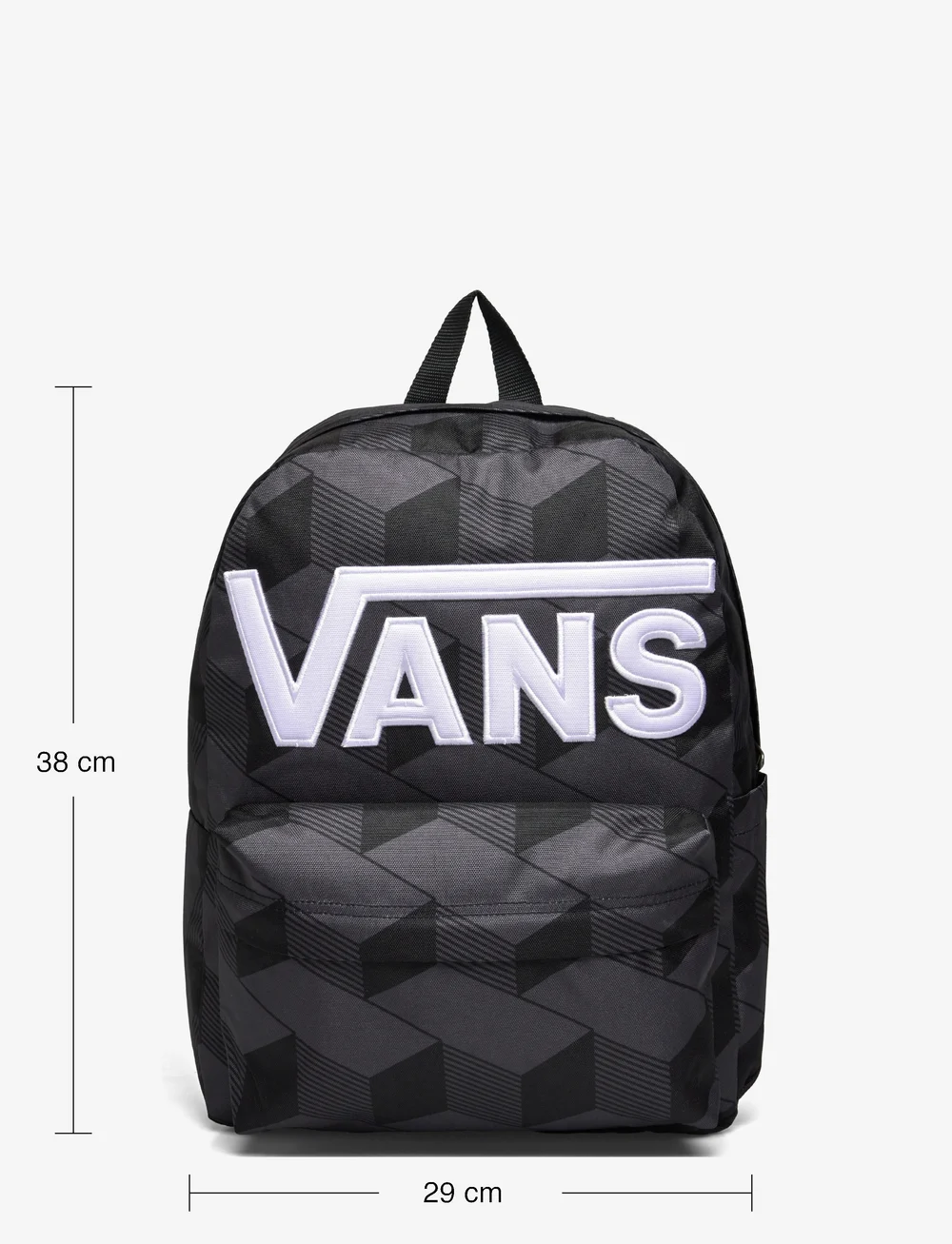Black and white vans backpack sale