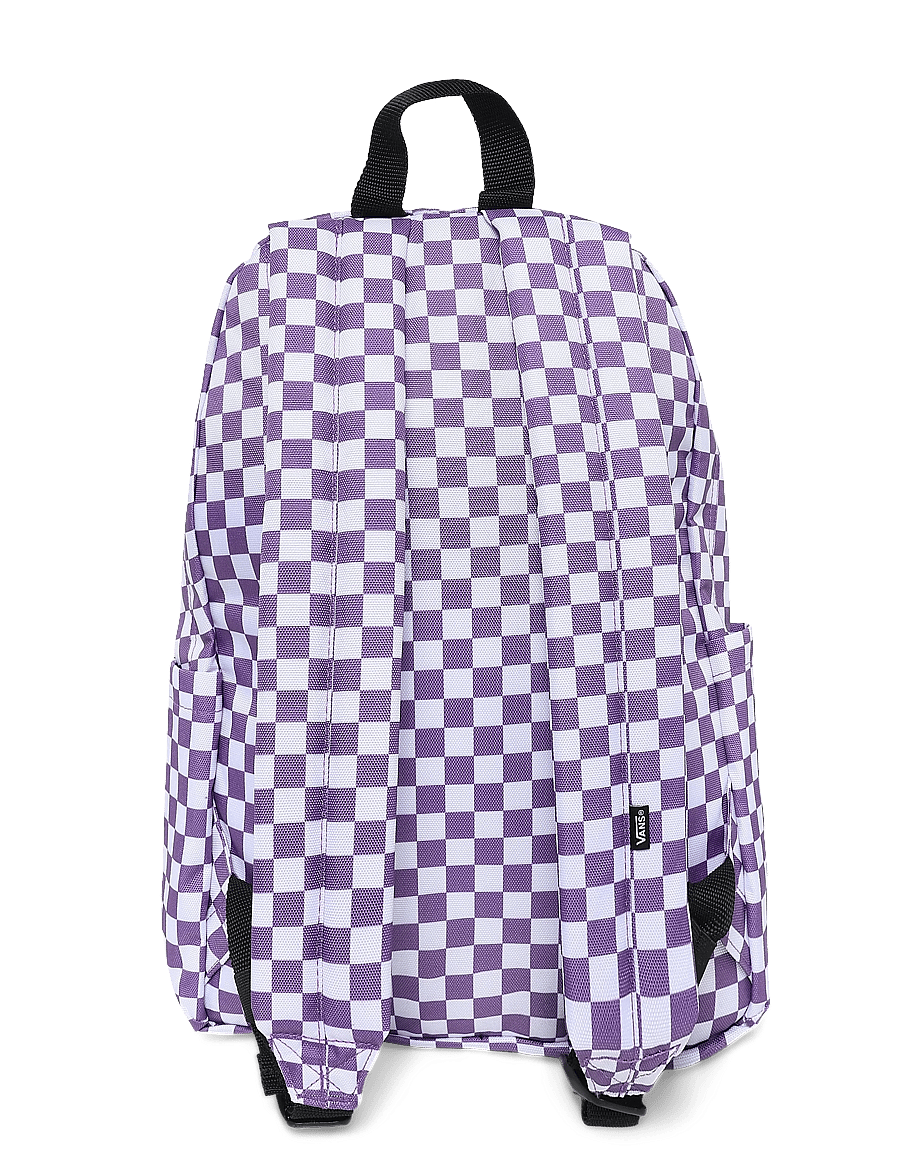 VANS - Old Skool Grom Check Backpack - rucksäcke - prism purple - 1