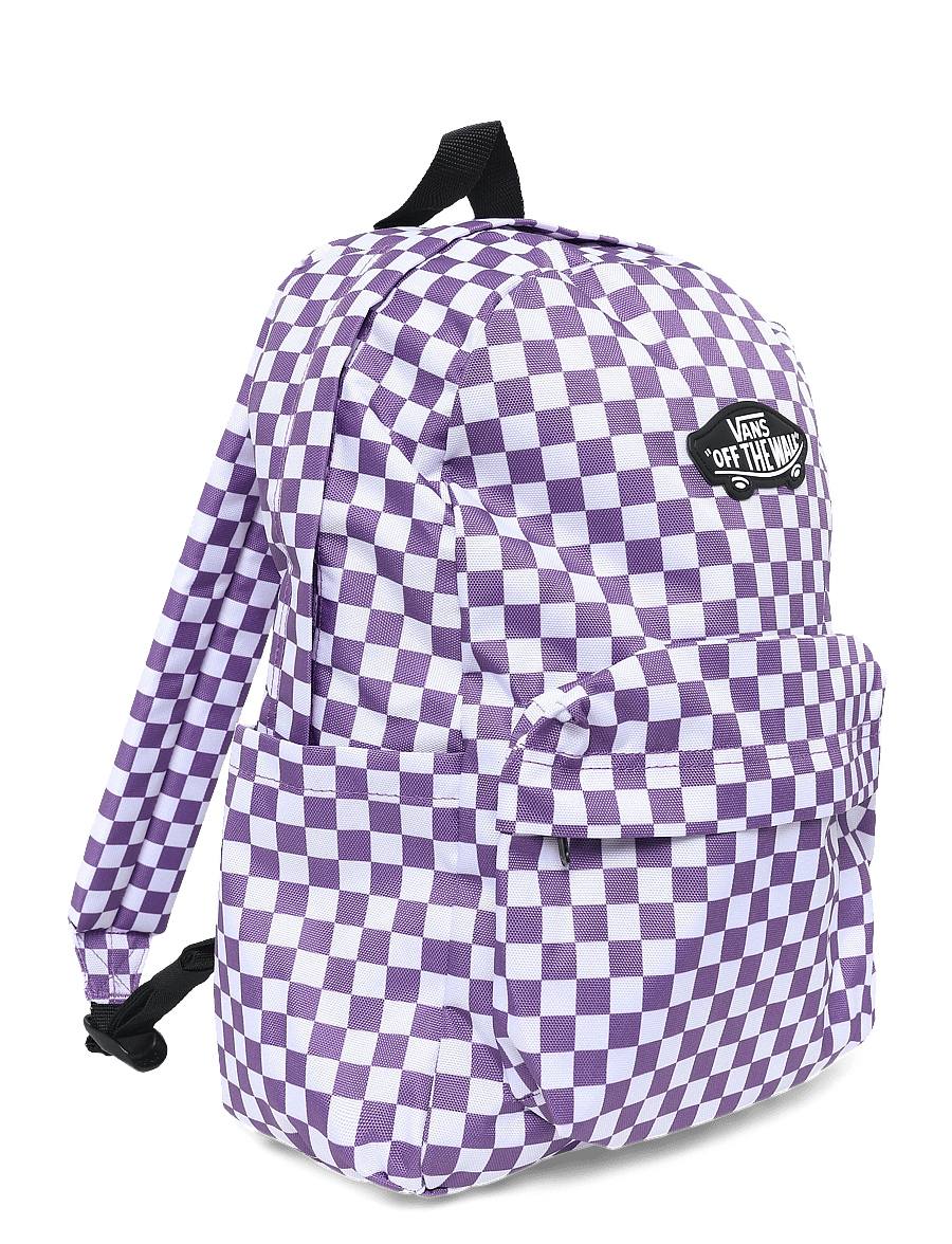 VANS - Old Skool Grom Check Backpack - rucksäcke - prism purple - 2